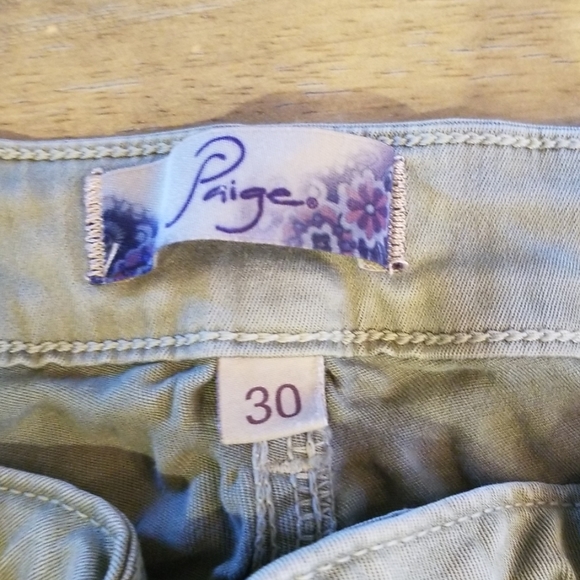 PAIGE Olive Capris - Picture 2 of 6